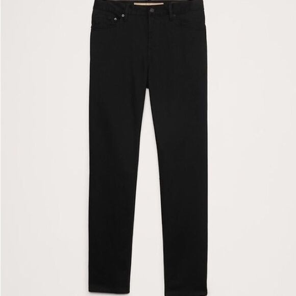 Banana Republic Men's Jet Black slim fil travelerJeans - Picture 1 of 7